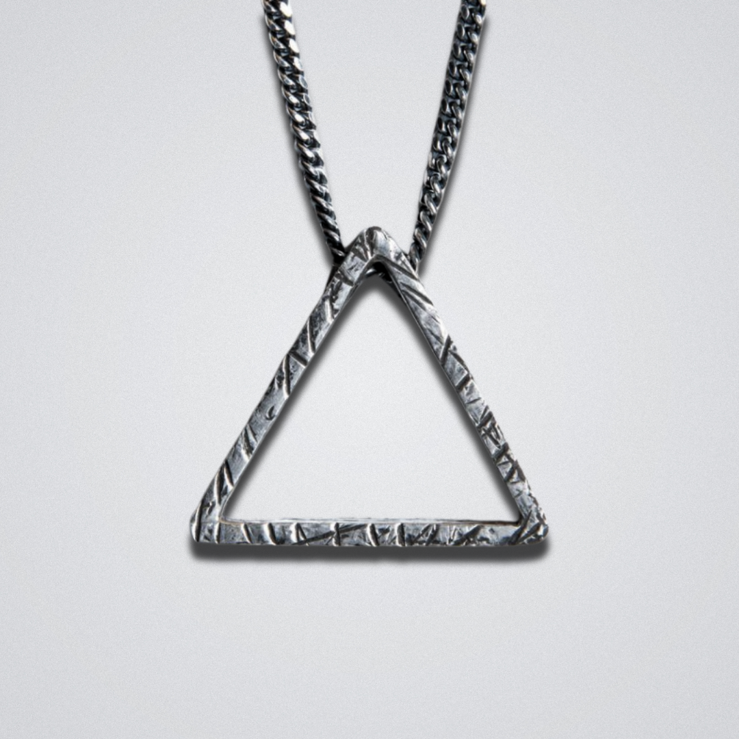 Fire Triangle Necklace