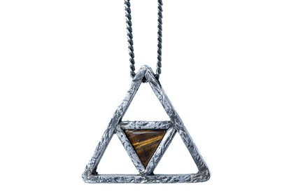 Tiger's Eye Tetrahedron