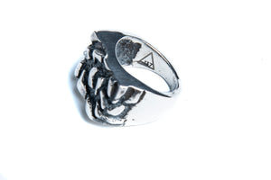 SILVER FLAMES RING