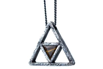 Tiger's Eye Tetrahedron