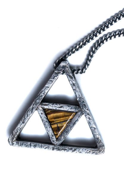 Tiger's Eye Tetrahedron